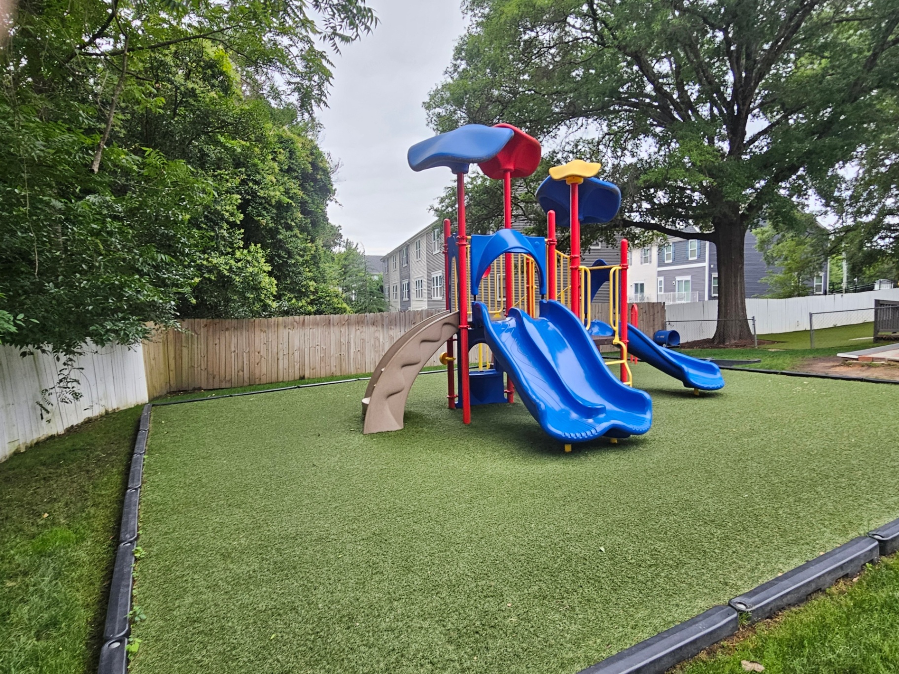 Outdoor playground area at Justice Kids Academy